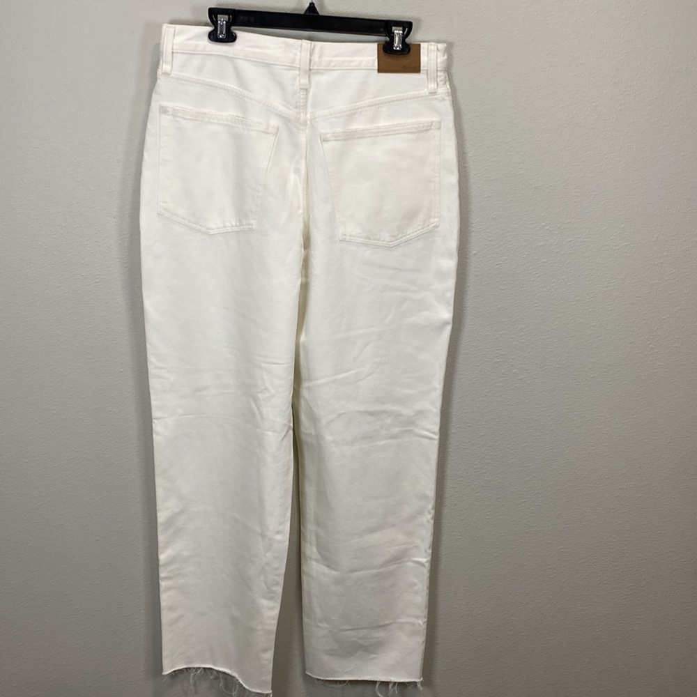 Madewell baggy straight white distressed - Picture 3 of 8